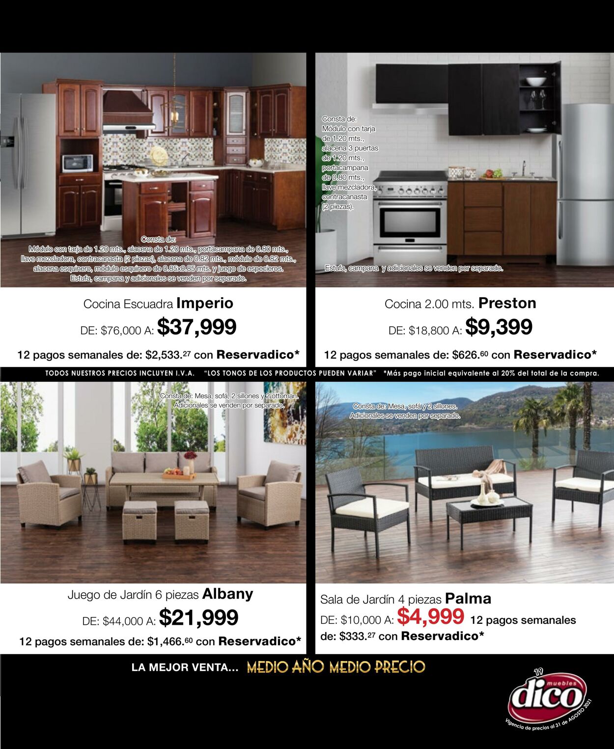 Catálogo Muebles Dico 16.08.2021 - 31.08.2021