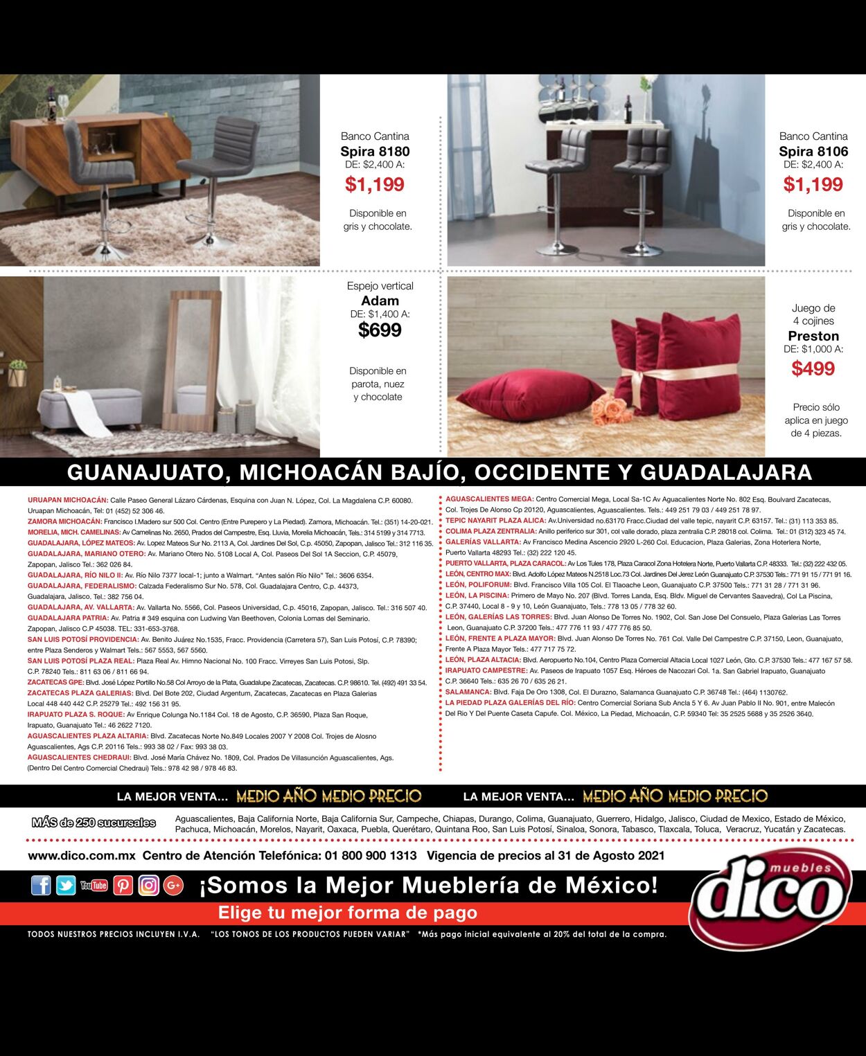 Catálogo Muebles Dico 16.08.2021 - 31.08.2021