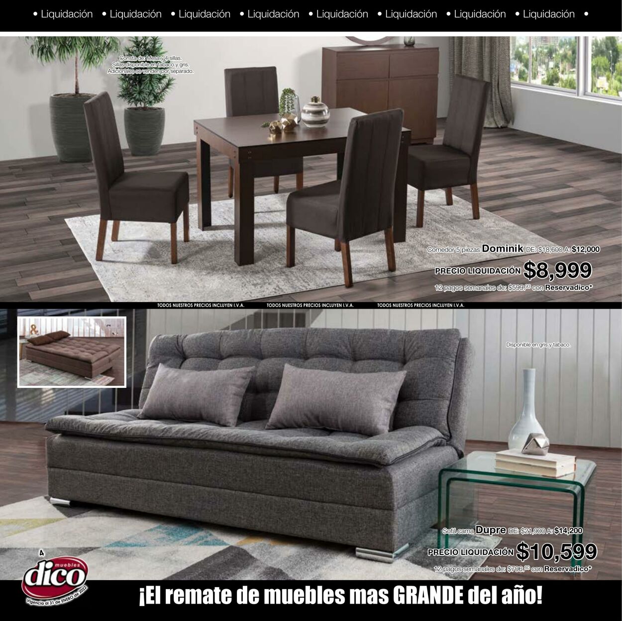 Catálogo Muebles Dico 01.01.2022 - 31.01.2022