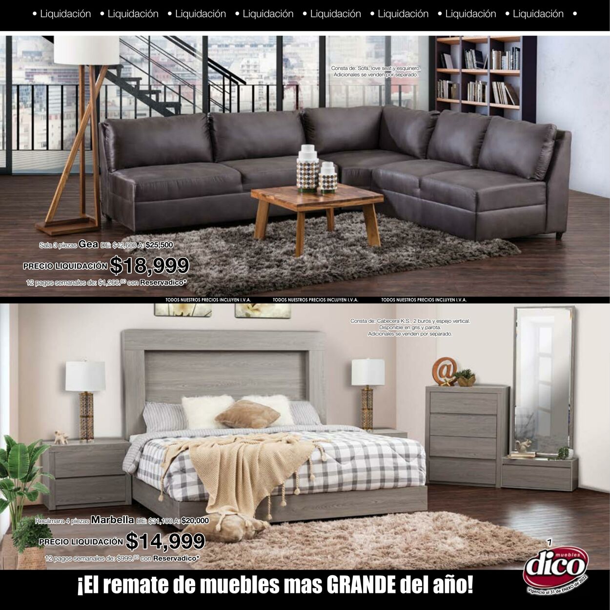 Catálogo Muebles Dico 01.01.2022 - 31.01.2022