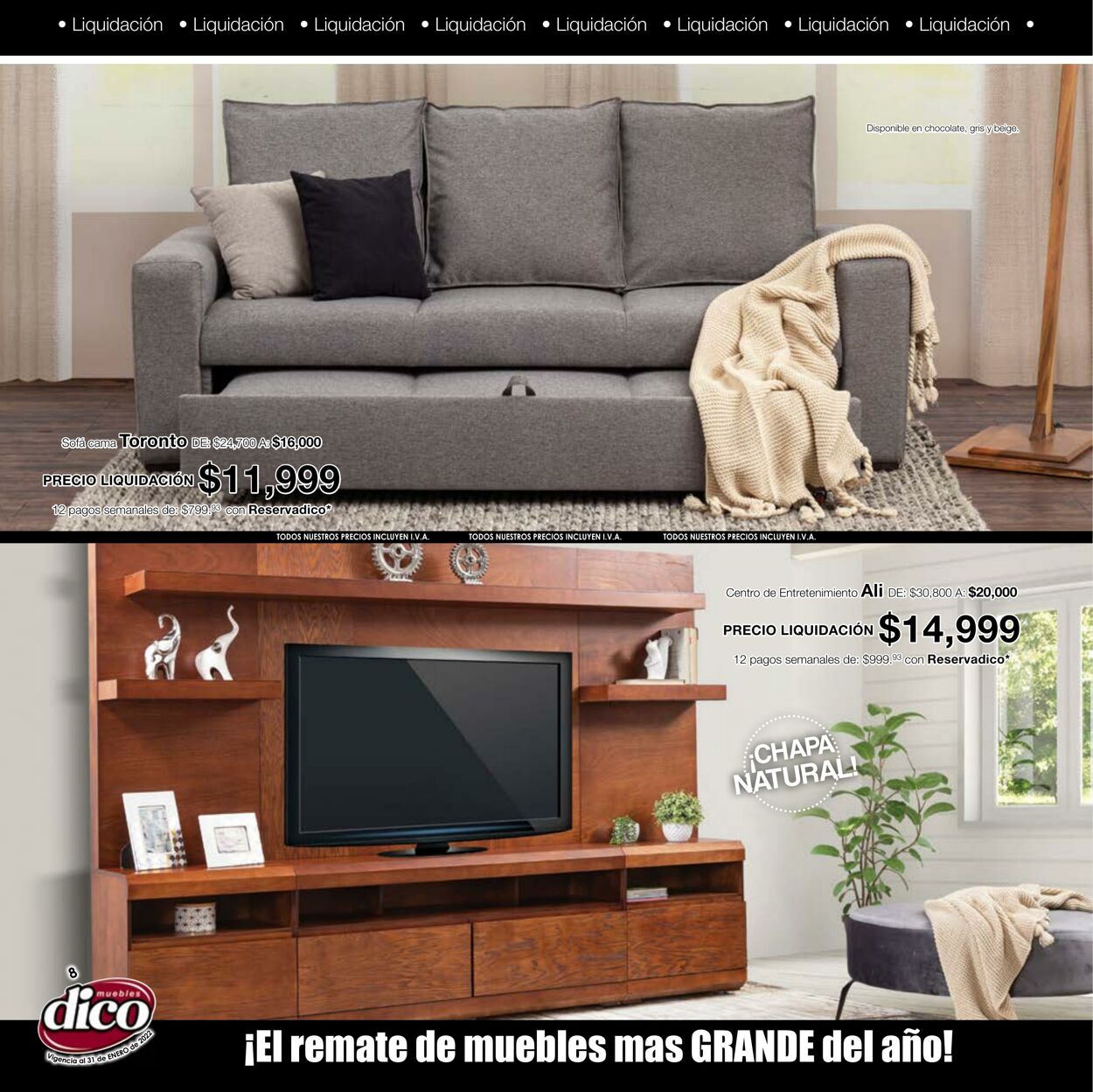 Catálogo Muebles Dico 01.01.2022 - 31.01.2022