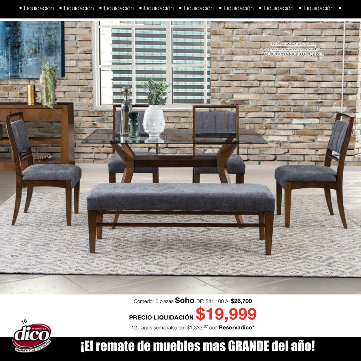 Catálogo Muebles Dico 01.01.2022 - 31.01.2022
