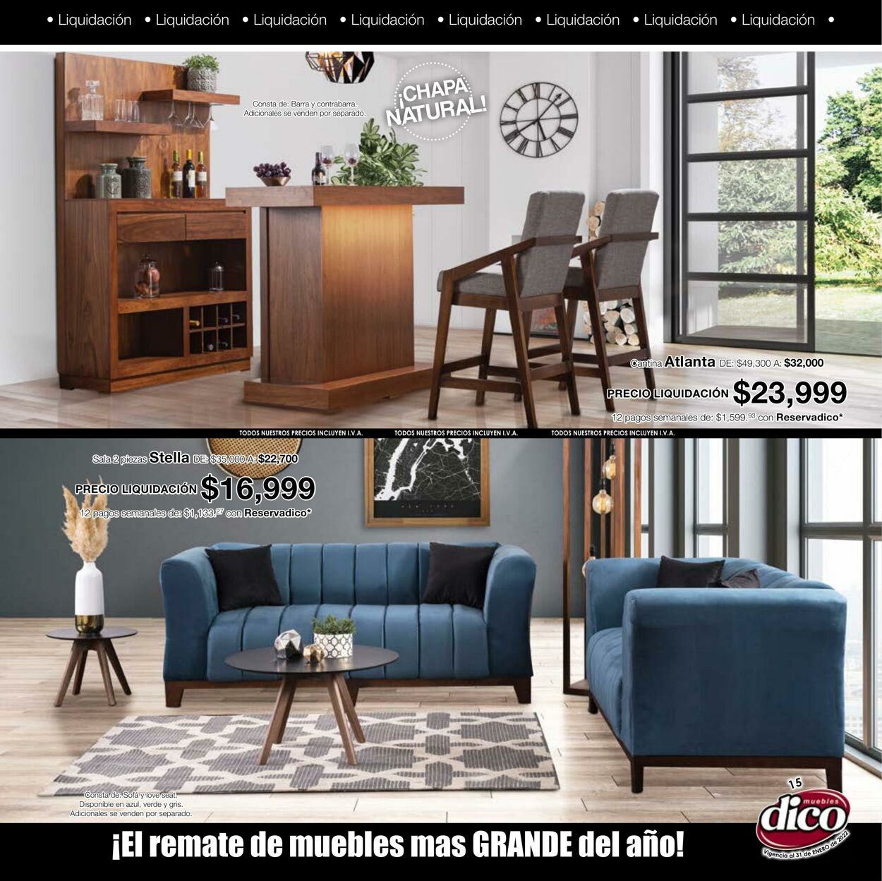 Catálogo Muebles Dico 01.01.2022 - 31.01.2022