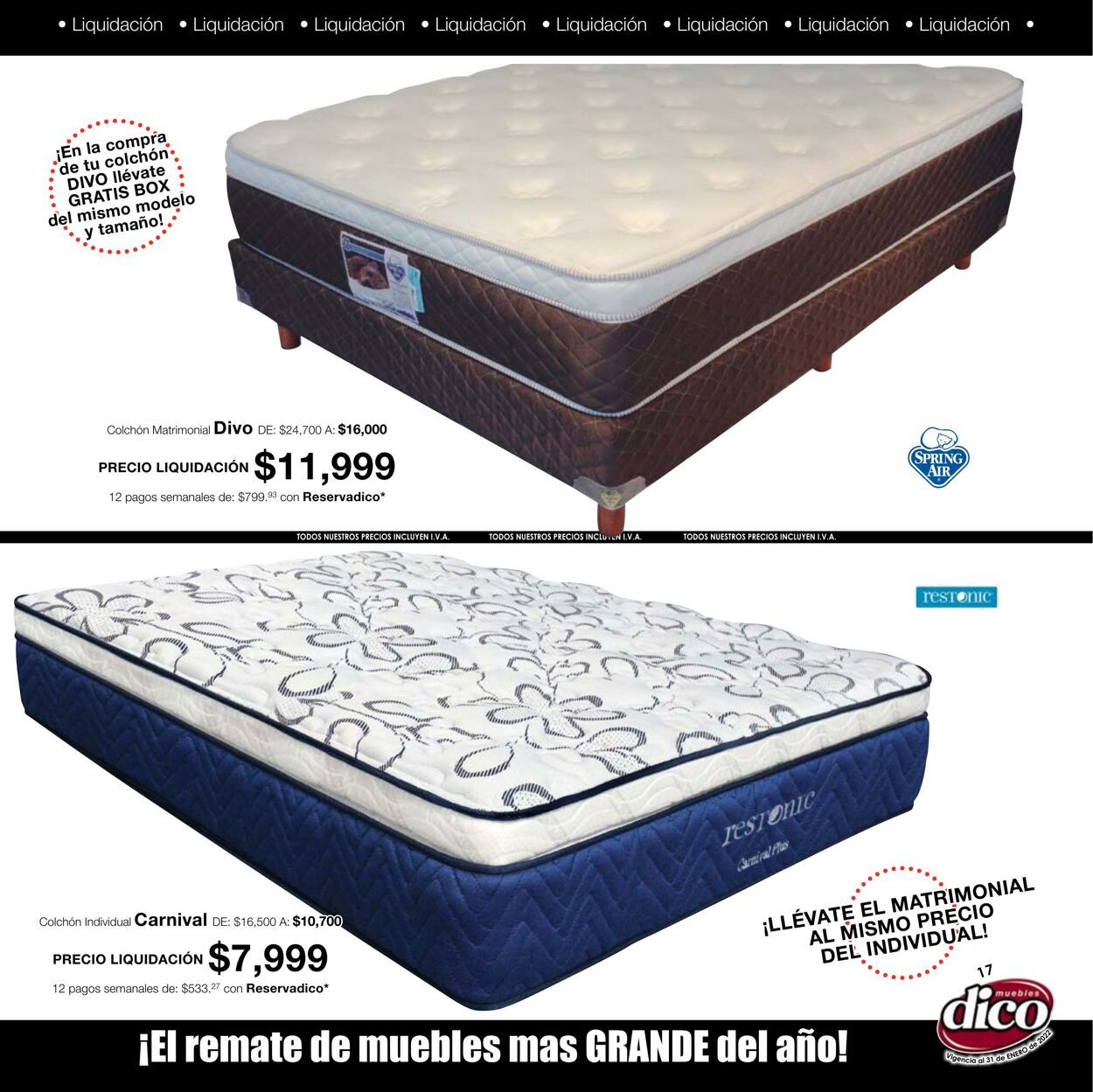 Catálogo Muebles Dico 01.01.2022 - 31.01.2022