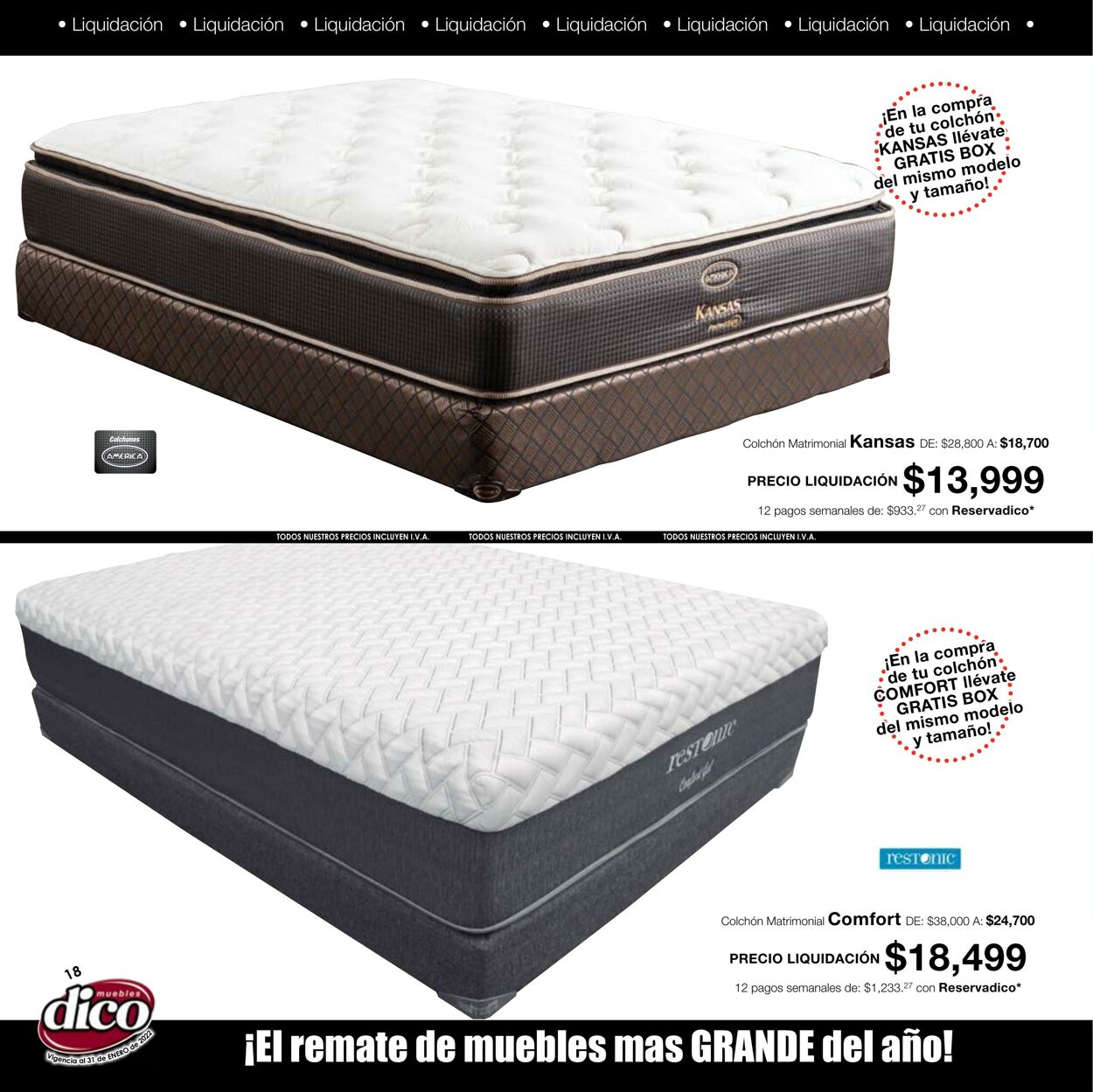 Catálogo Muebles Dico 01.01.2022 - 31.01.2022