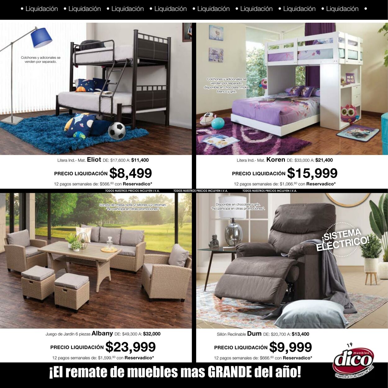Catálogo Muebles Dico 01.01.2022 - 31.01.2022