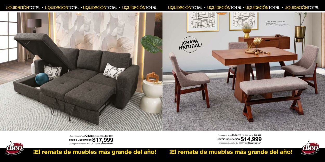 Catálogo Muebles Dico 07.01.2025 - 21.01.2025