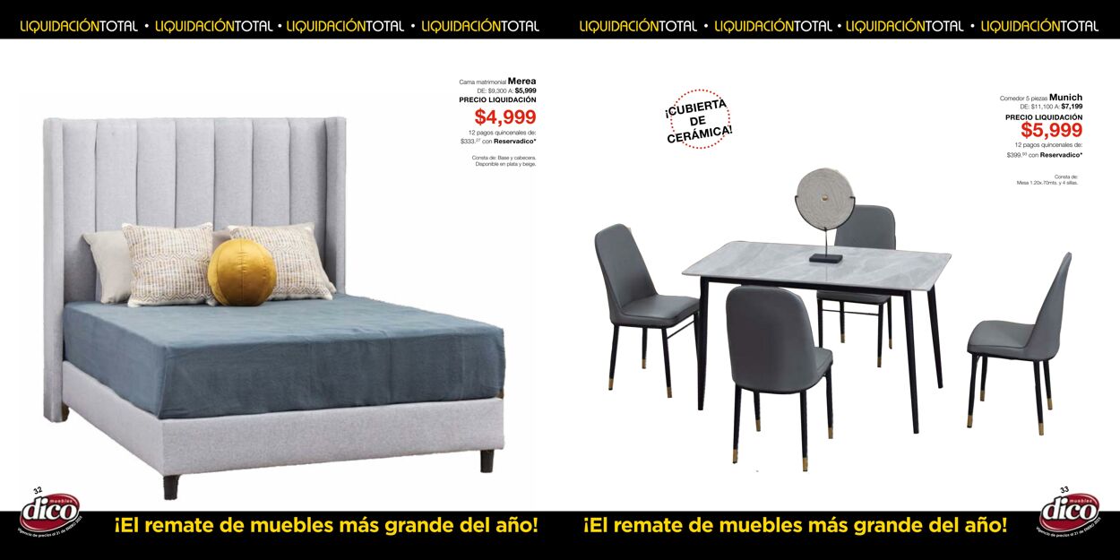 Catálogo Muebles Dico 07.01.2025 - 21.01.2025