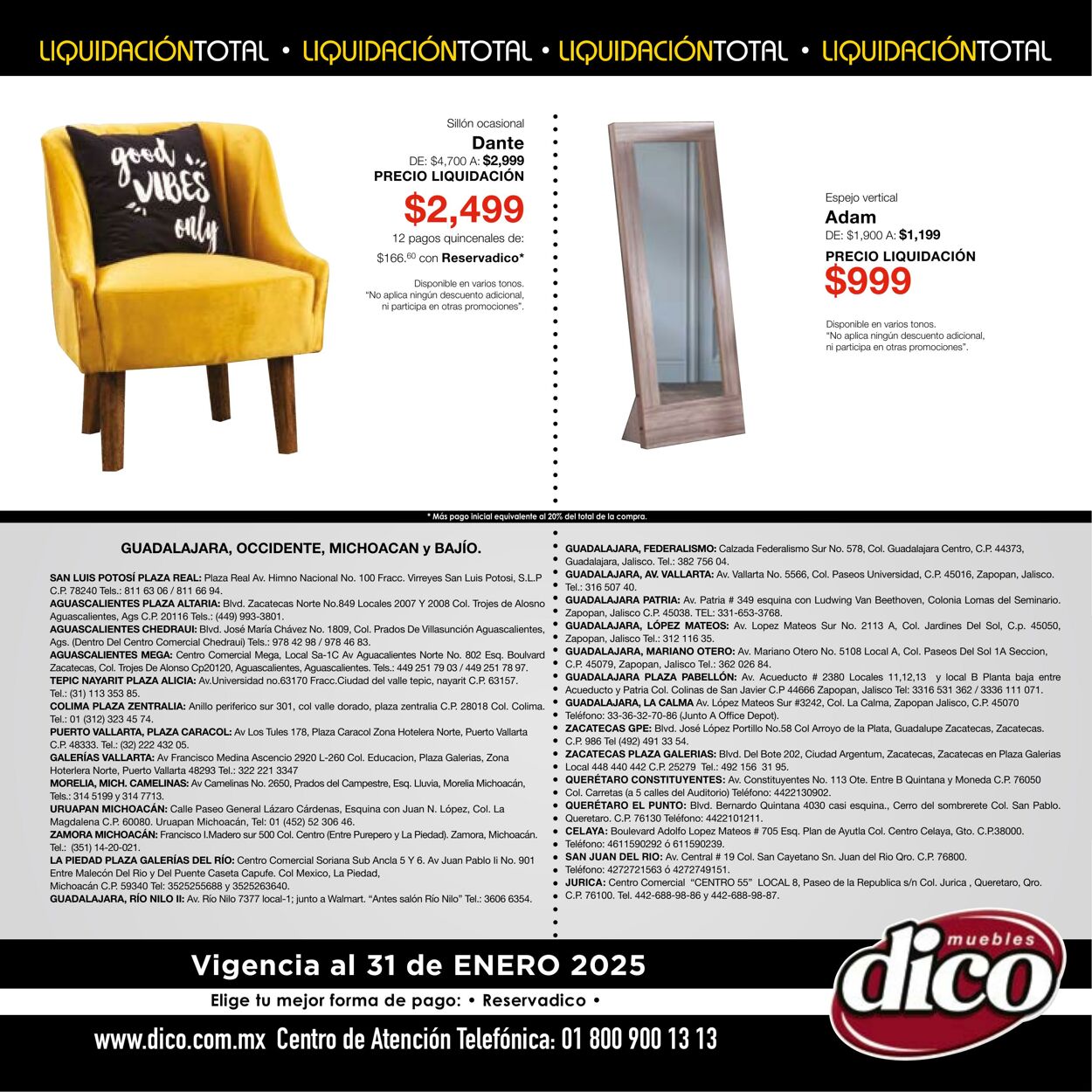 Catálogo Muebles Dico 07.01.2025 - 21.01.2025