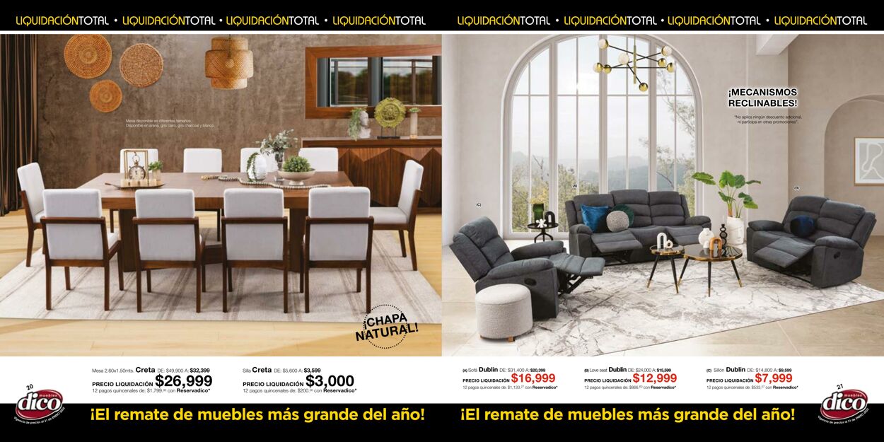 Catálogo Muebles Dico 07.01.2025 - 21.01.2025