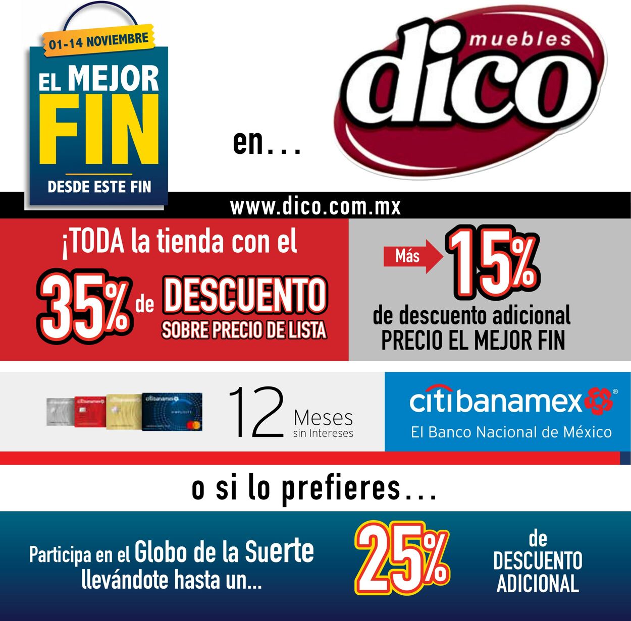 Catálogo Muebles Dico - MUEBLES DICO - MEJOR FIN DESDE ESTE FIN | BAJIO | 2024 - Página 1 6 nov., 2024 - 17 nov., 2024