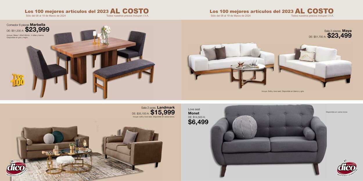 Catálogo Muebles Dico 08.03.2024 - 19.03.2024