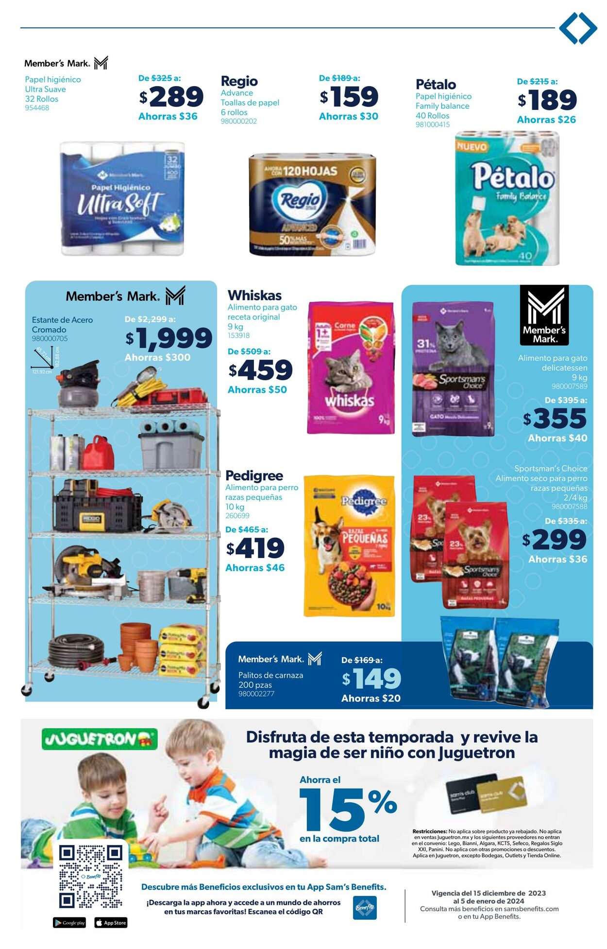 Catálogo Sam's Club 15.12.2023 - 05.01.2024