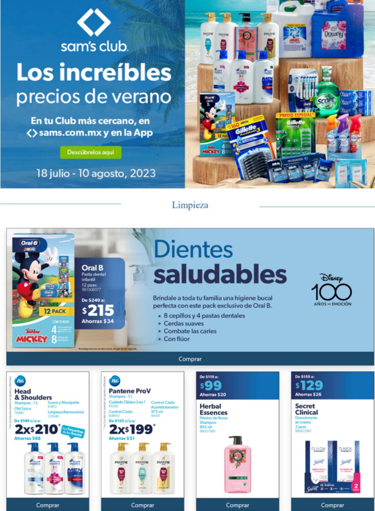 Catálogo Sam's Club 17.07.2023 - 10.08.2023