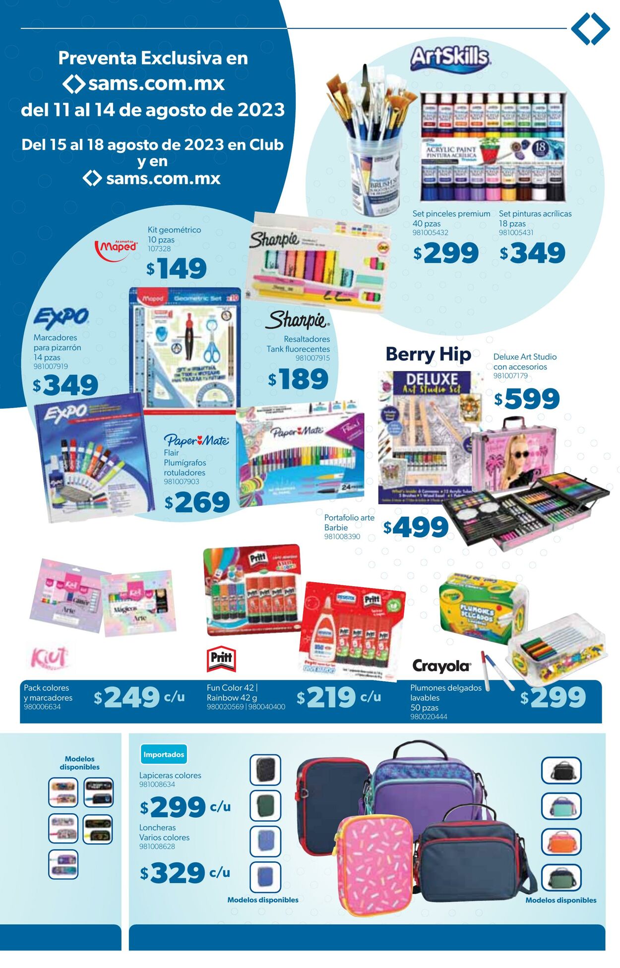 Catálogo Sam's Club 11.08.2023 - 31.08.2023