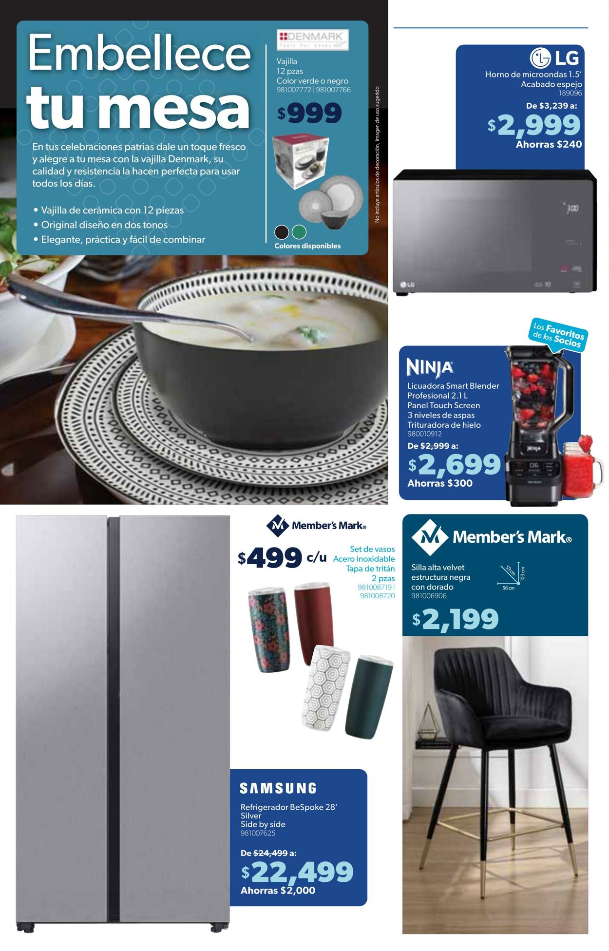 Catálogo Sam's Club 01.09.2023 - 27.09.2023