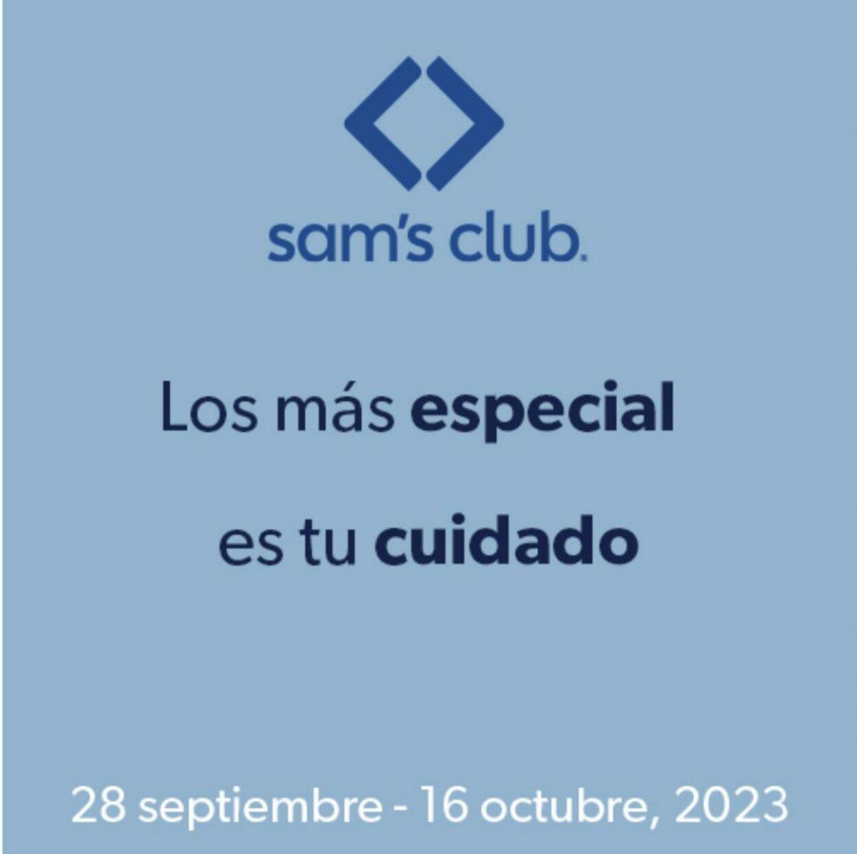 Catálogo Sam's Club 28.09.2023 - 16.10.2023