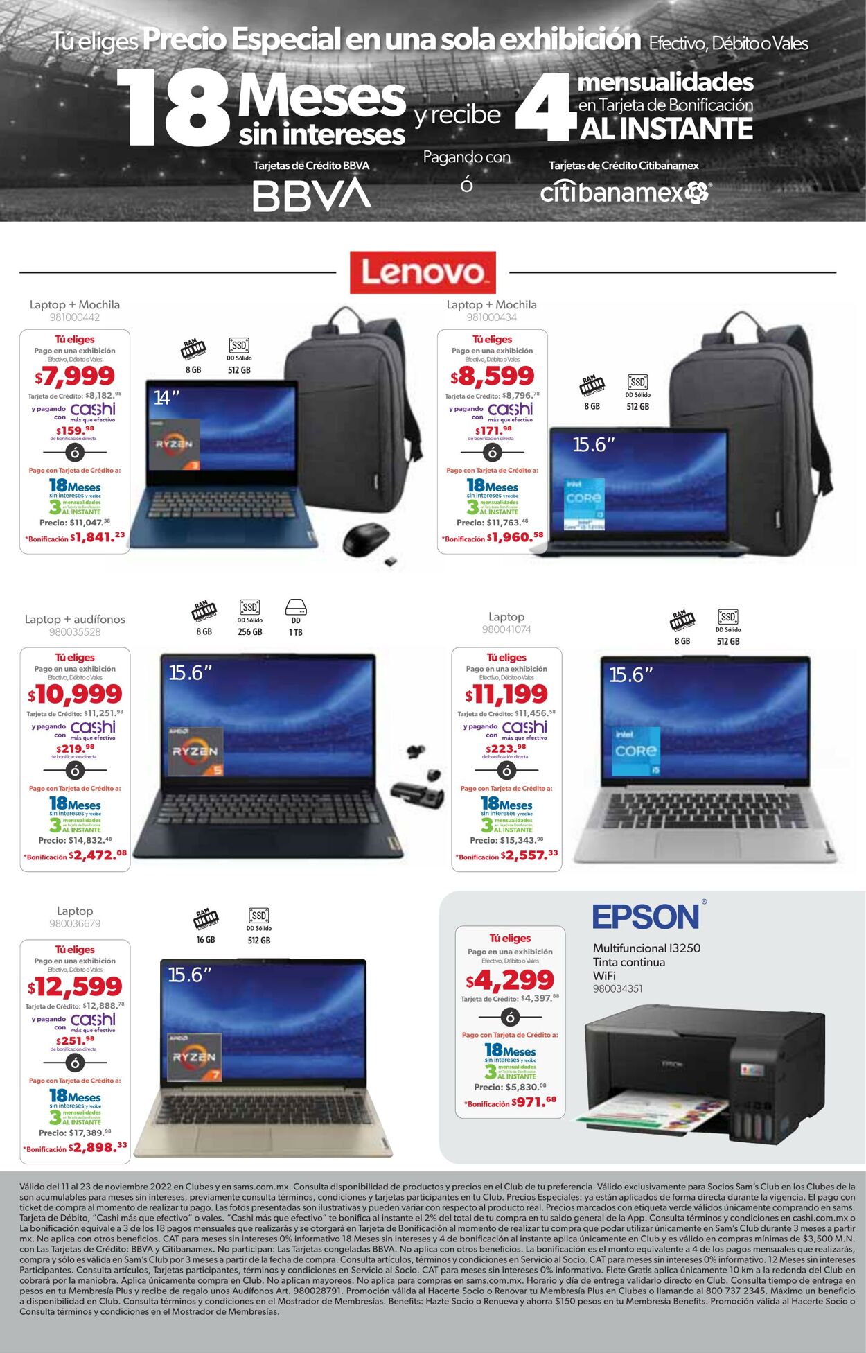 Catálogo Sam's Club 11.11.2022 - 23.11.2022