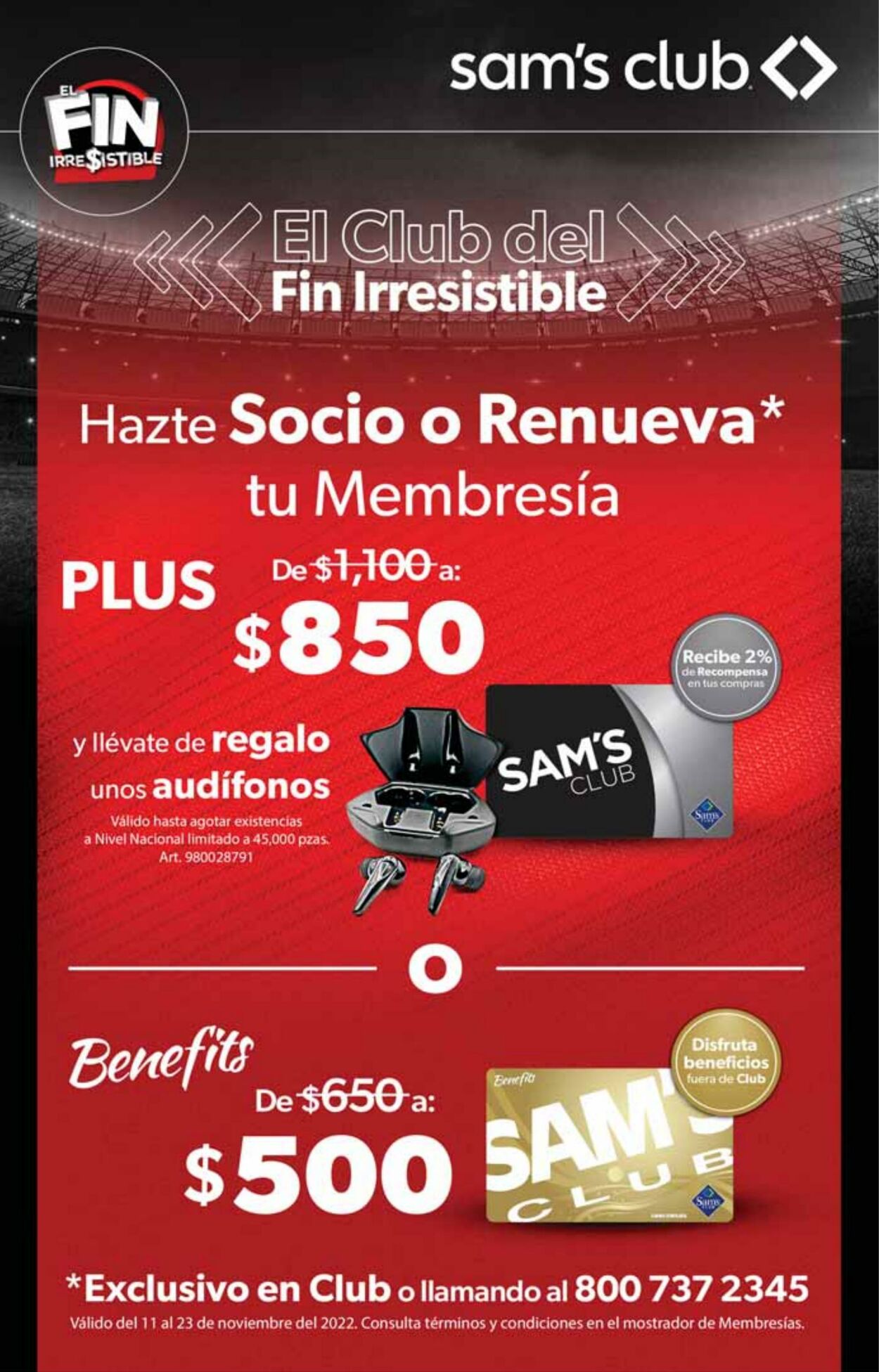 Catálogo Sam's Club 11.11.2022 - 23.11.2022