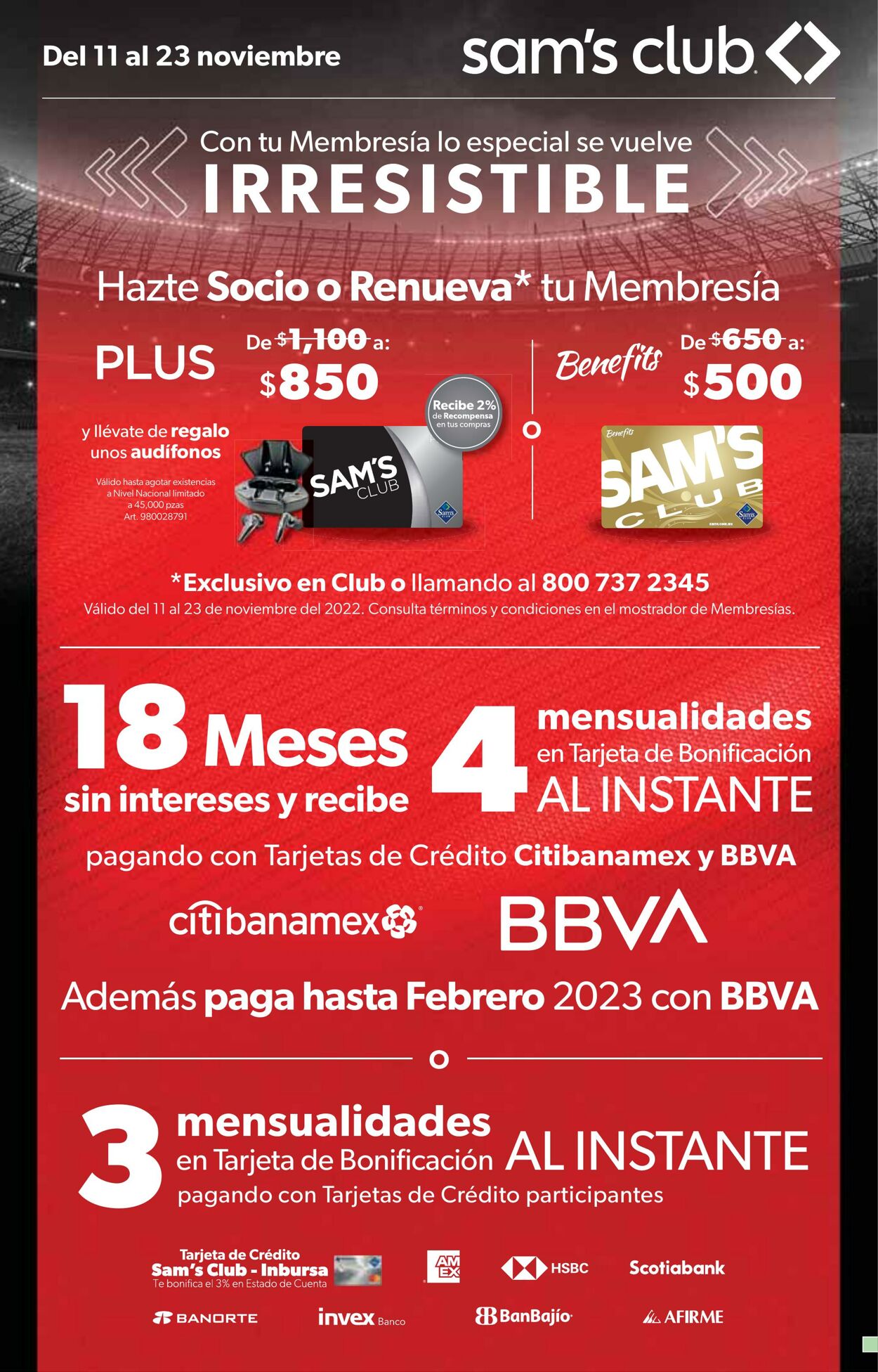 Catálogo Sam's Club 11.11.2022 - 23.11.2022