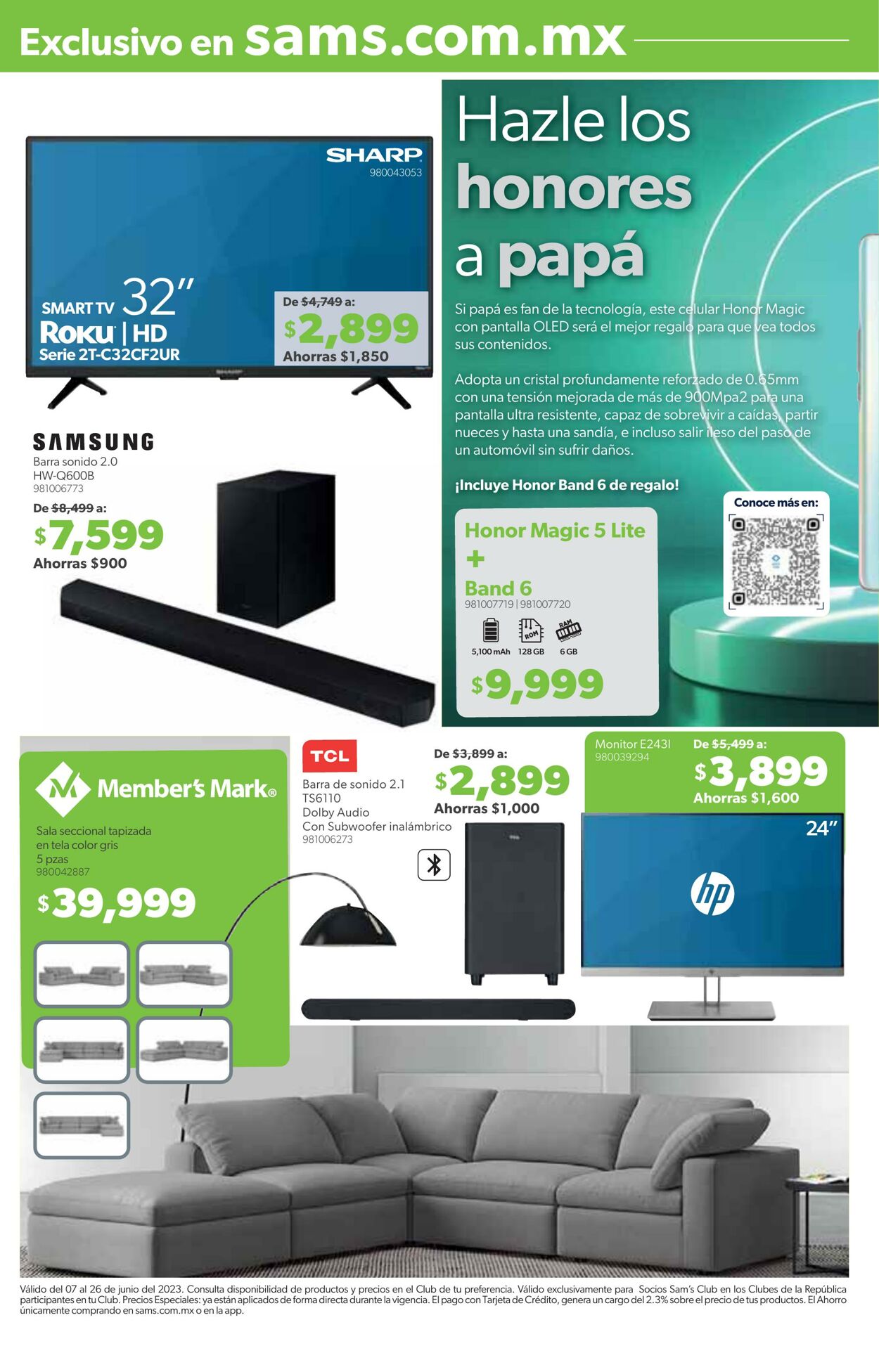 Catálogo Sam's Club 07.06.2023 - 26.06.2023