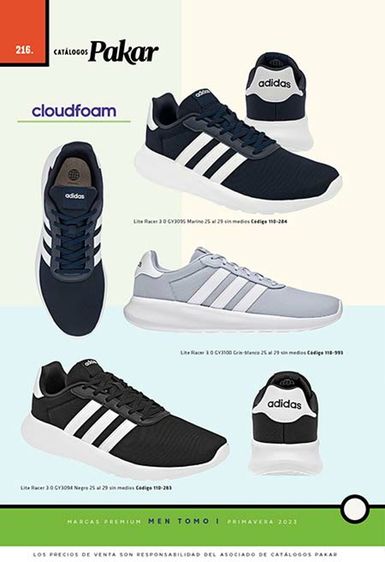 Catálogos pakar online adidas