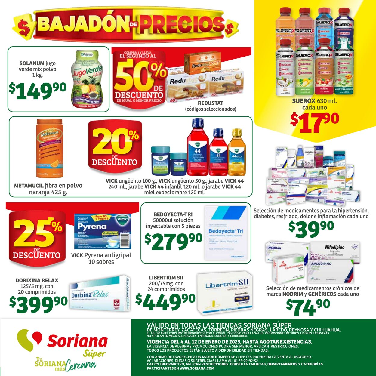 Catálogo Soriana 04.01.2023 - 12.01.2023