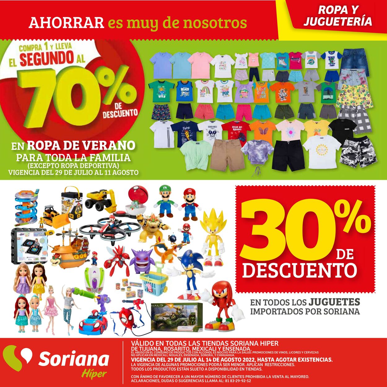 Catálogo Soriana 29.07.2022 - 14.08.2022