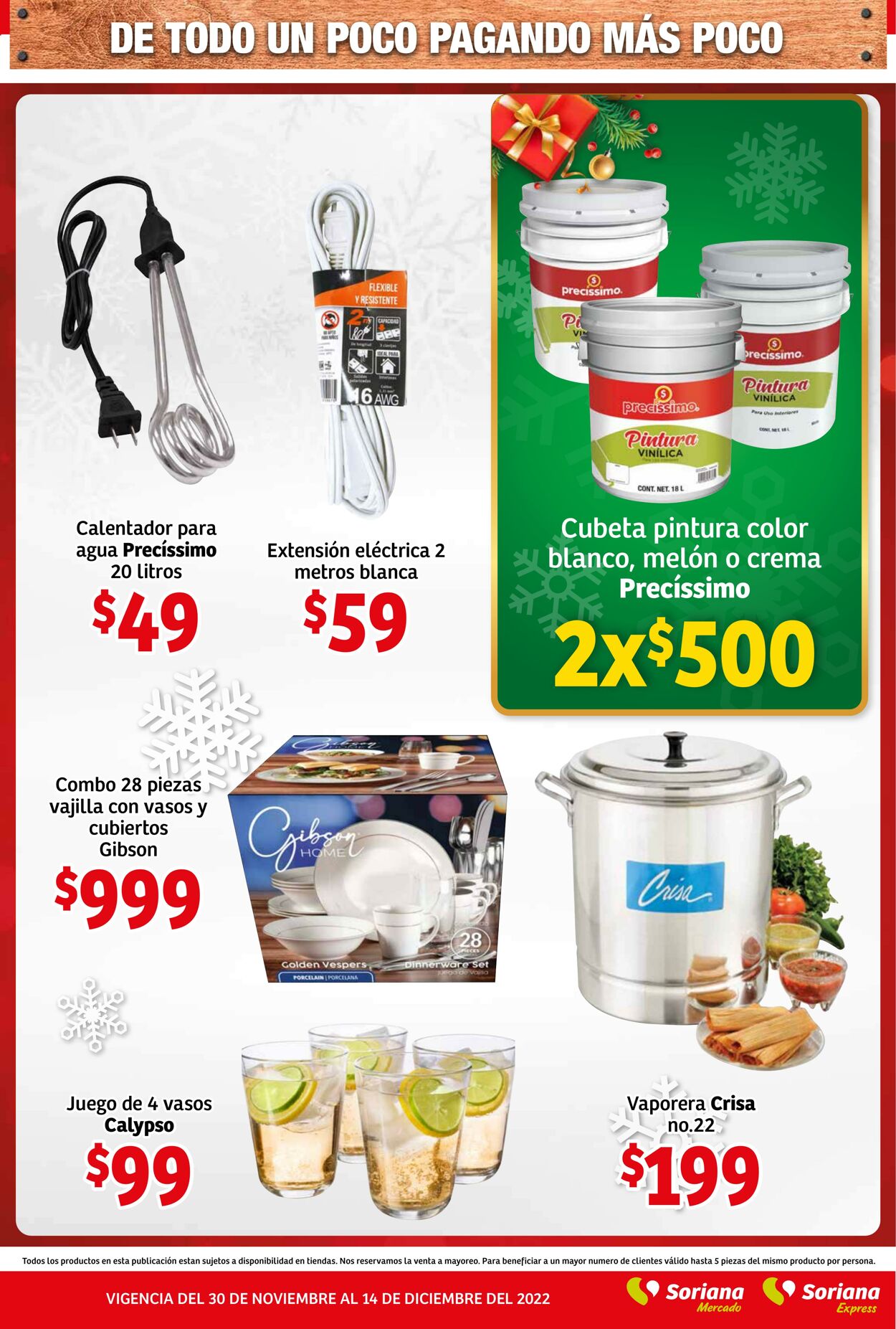 Catálogo Soriana 30.11.2022 - 14.01.2023