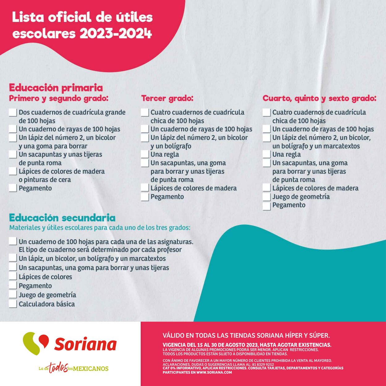 Catálogo Soriana 15.08.2023 - 31.08.2023