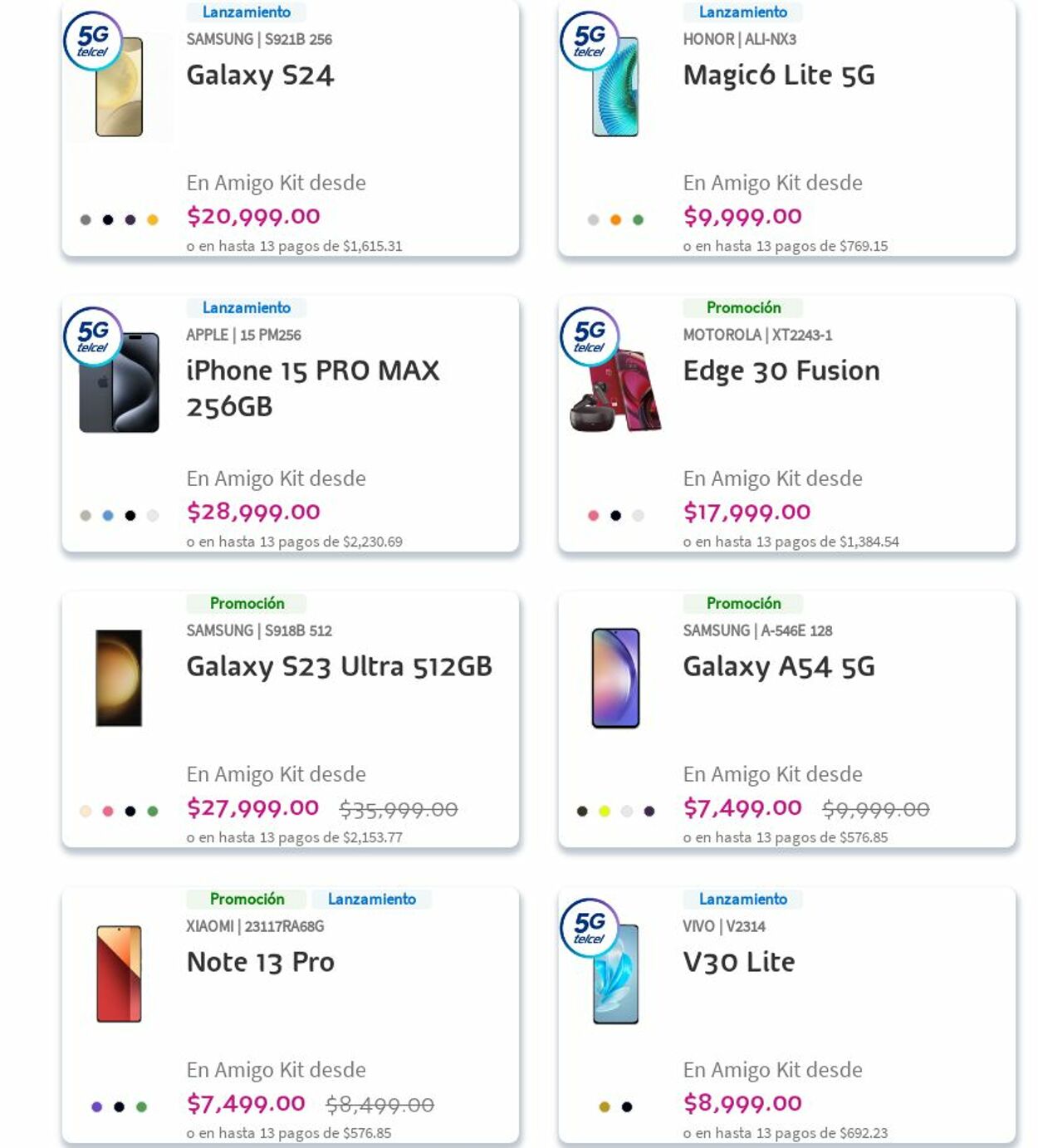 Catálogo Telcel 01.04.2024 - 10.04.2024