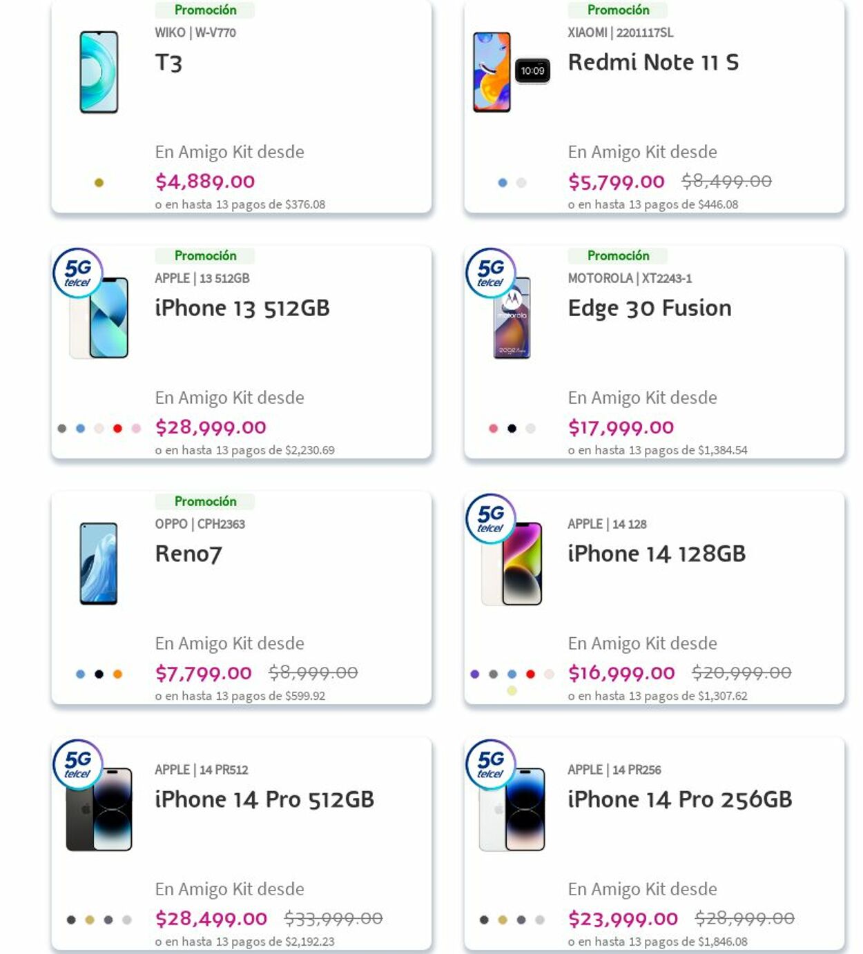 Catálogo Telcel 04.12.2023 - 13.12.2023