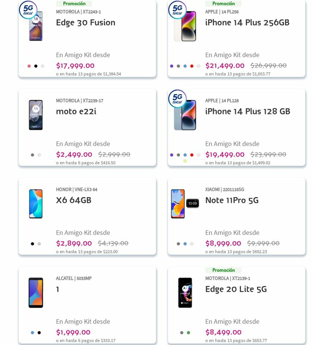 Catálogo Telcel 04.12.2023 - 13.12.2023