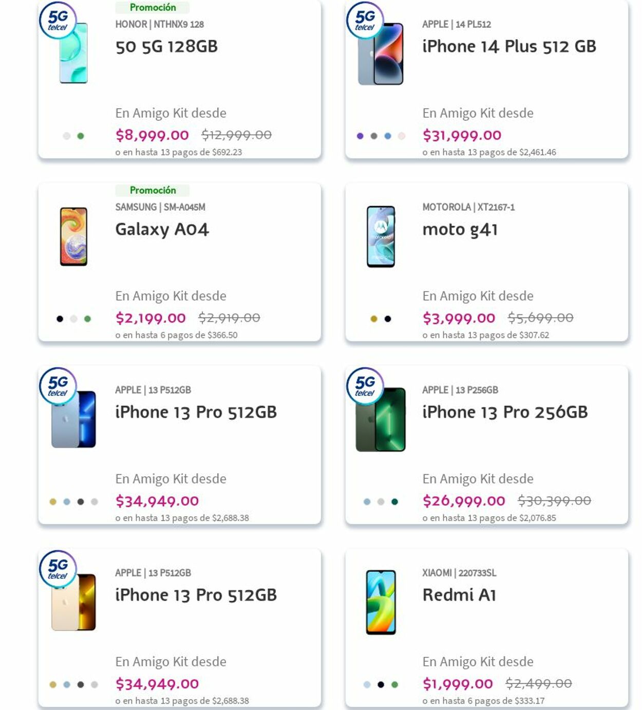 Catálogo Telcel 04.12.2023 - 13.12.2023