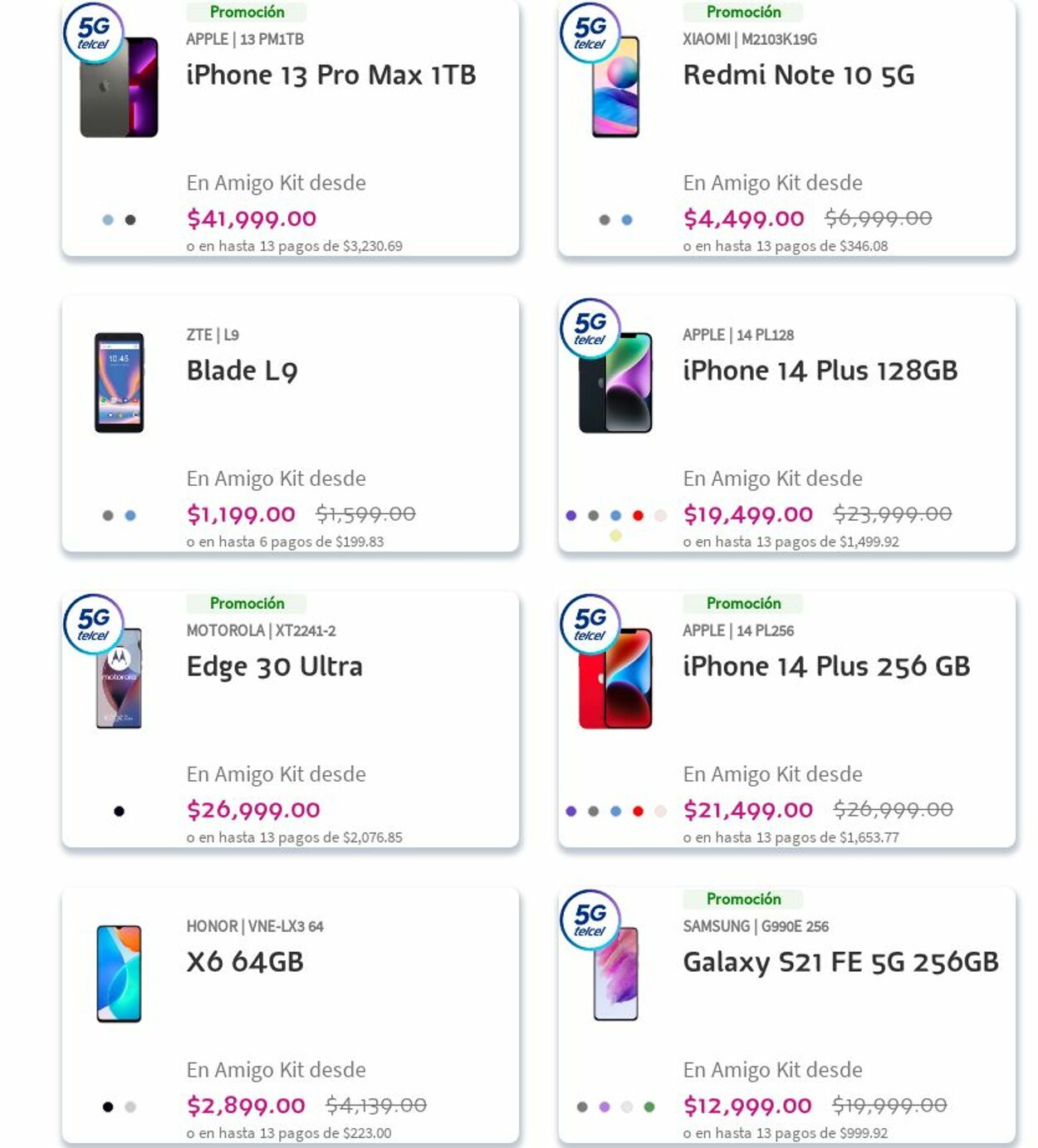 Catálogo Telcel 04.12.2023 - 13.12.2023