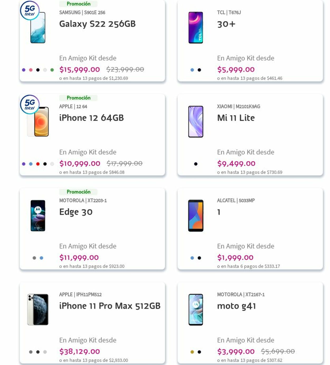 Catálogo Telcel 04.12.2023 - 13.12.2023