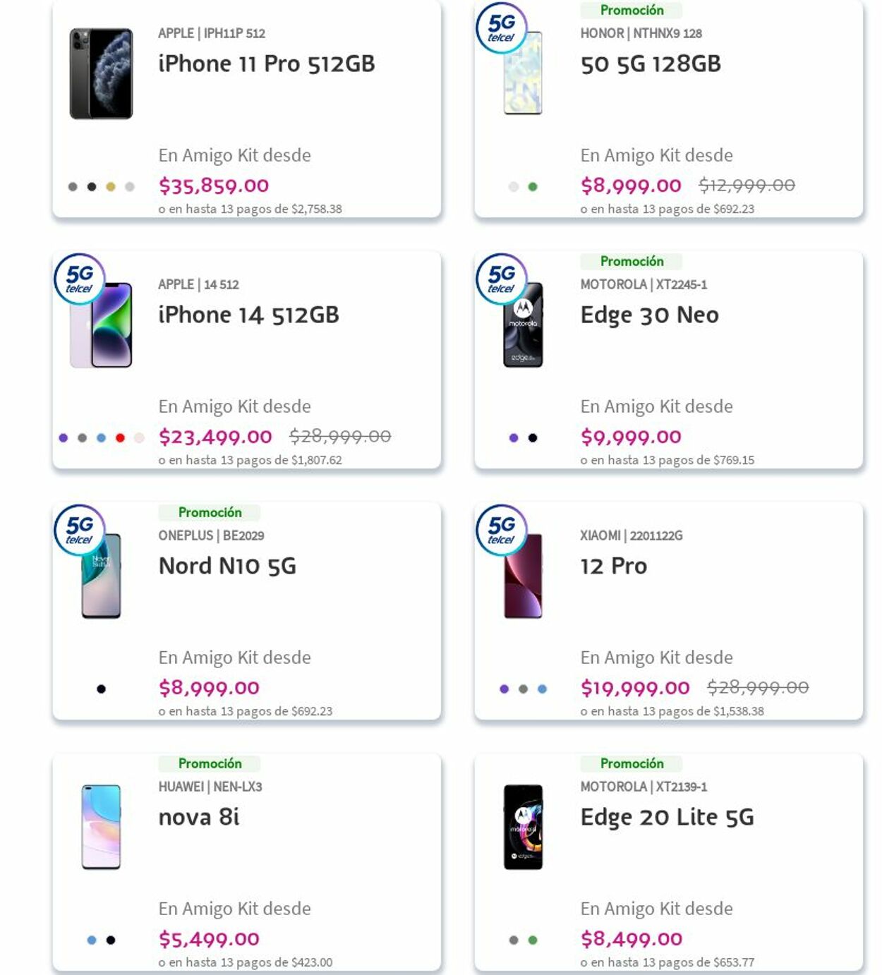 Catálogo Telcel 04.12.2023 - 13.12.2023
