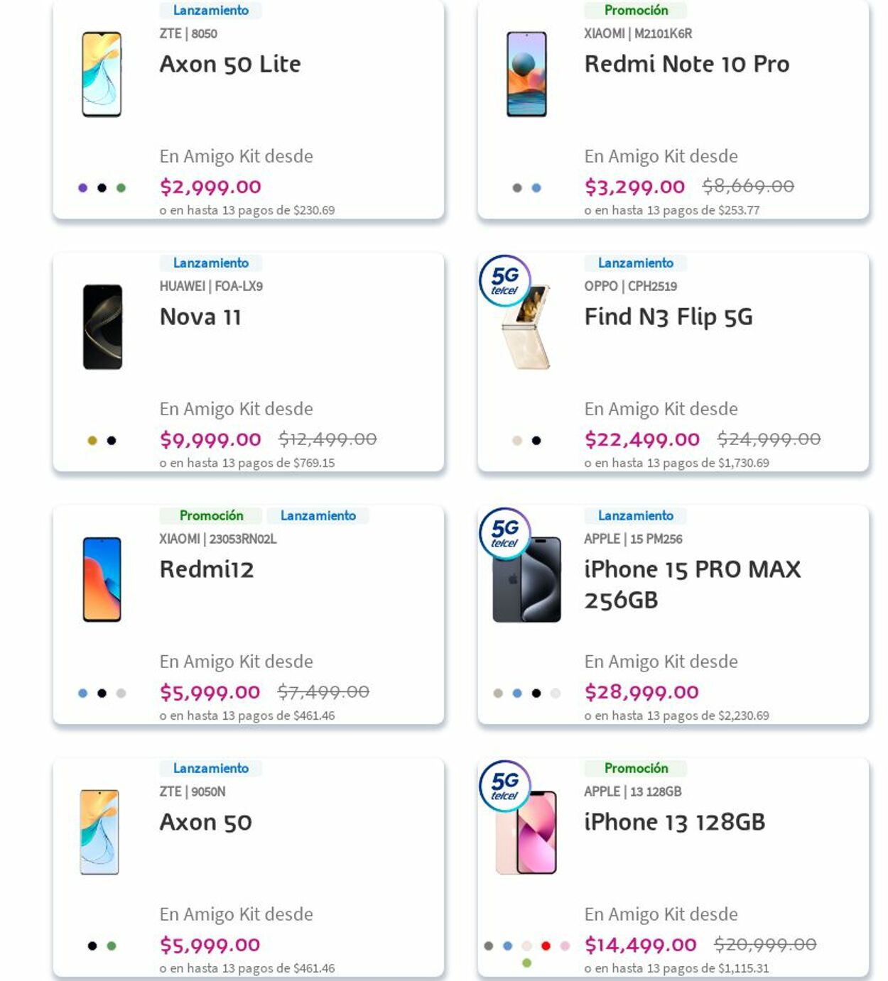 Catálogo Telcel 04.12.2023 - 13.12.2023