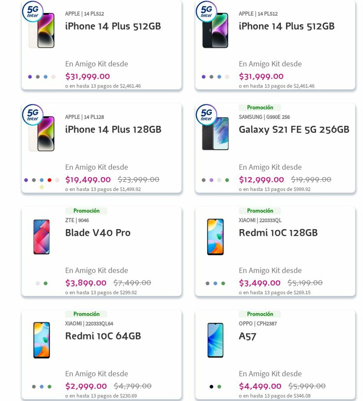 Catálogo Telcel 04.12.2023 - 13.12.2023