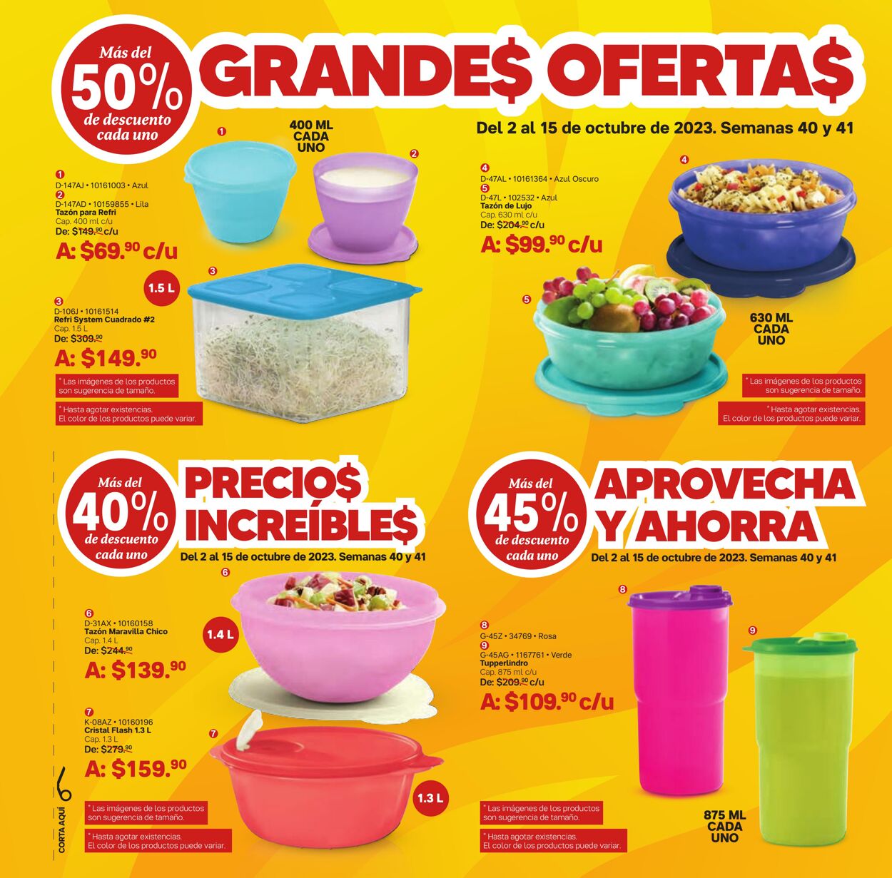 Catálogo Tupperware 04.10.2023 - 22.10.2023