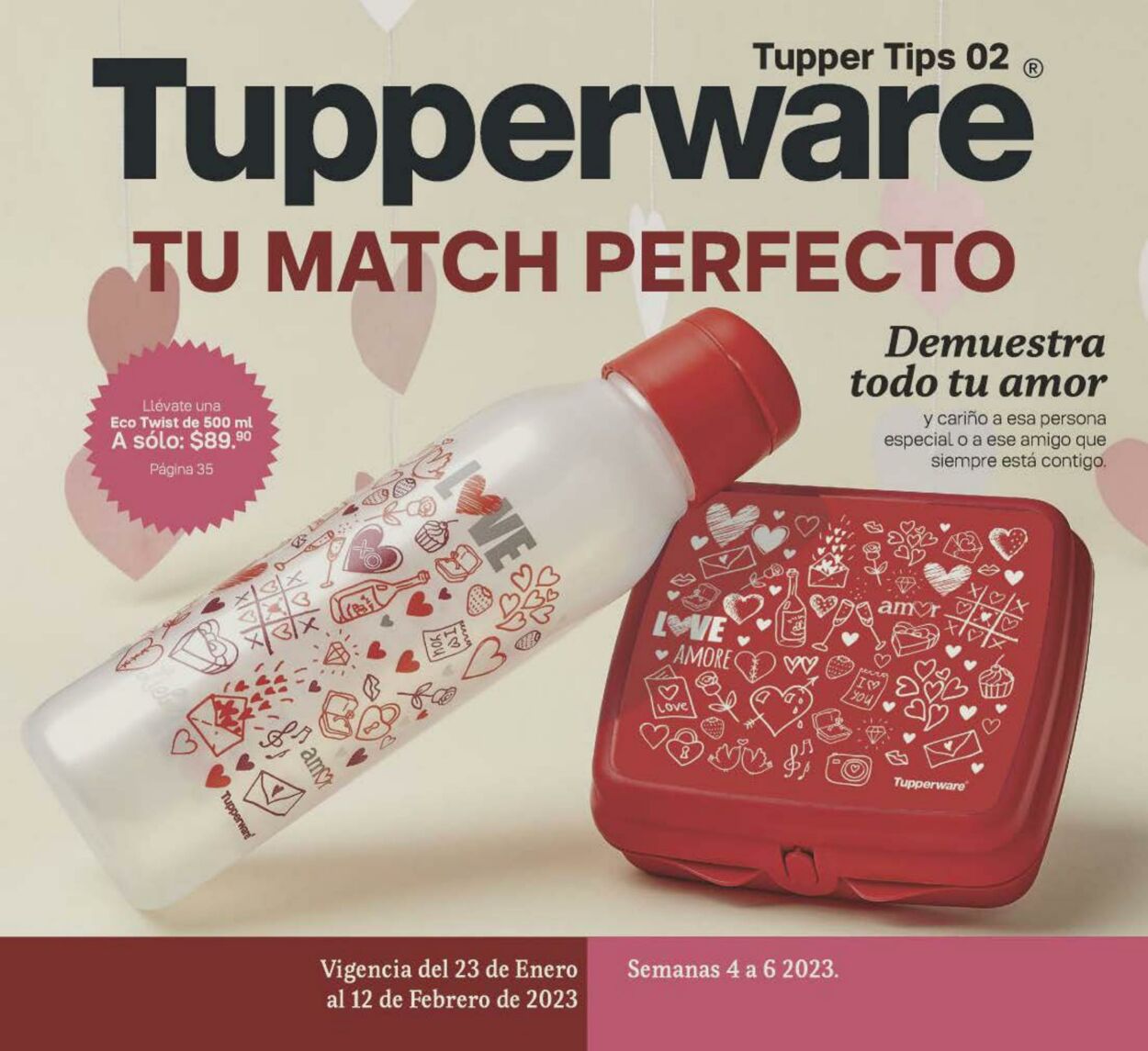Tupperware Catálogo Promocional Día de San Valentín 2024 Válido del
