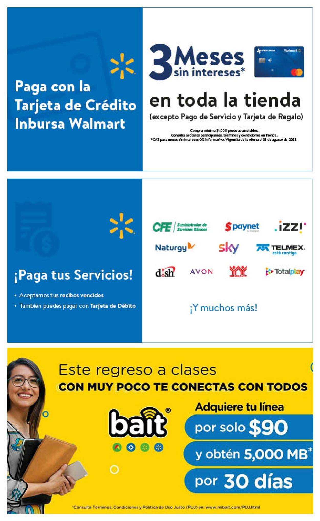 Catálogo Walmart 09.08.2023 - 31.08.2023