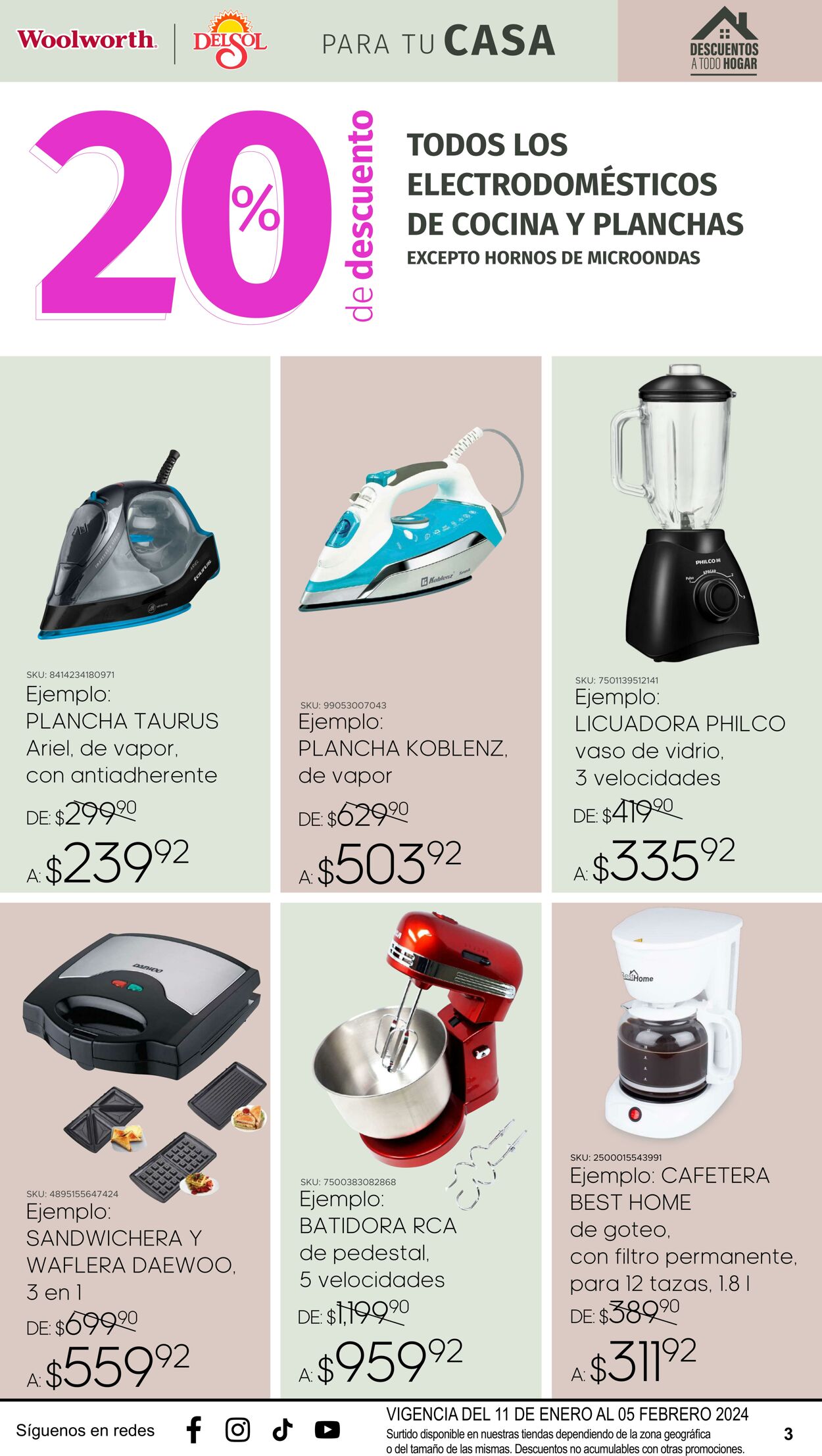 Catálogo Del Sol Woolworth 11.01.2024 - 05.02.2024