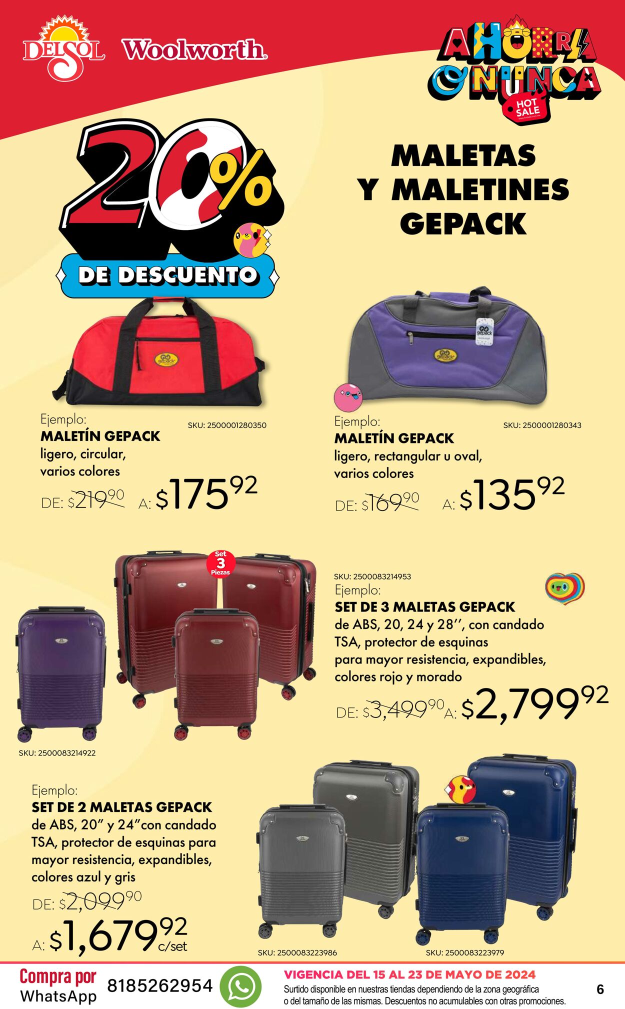 Catálogo Del Sol Woolworth 15.05.2024 - 23.05.2024